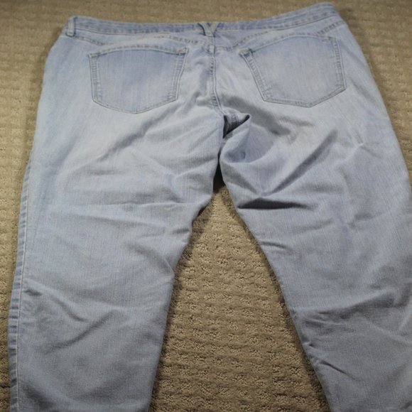 Jessica Simpson Size 33x24 Forever Rolled Skinny Light Blue Jeans - Picture 2 of 5